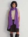 SILK & CASHMERE foulard lilas