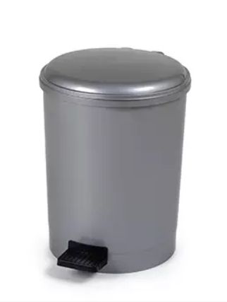 CEP 20L Round Metal & PP Pedal Bin - Grey