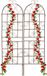 Relaxdays Klimplantenrek - Set van 2 - Vintage Plantensteun - Metaal - Bruin - 179 x 52 cm
