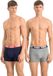 Puma Basic Boxer Mannen 2P - Maat M - Donker Blauw/Grijs