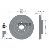 Textar Lot de 2 disques de frein 92304305 Daihatsu 4351206170 4351206200
