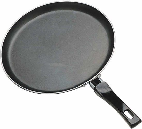 KitchenCraft Pannenkoekenpan - 24 cm - Zwart