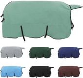 vidaXL Paardendeken, Groen, 125 cm, Polyester Fleece