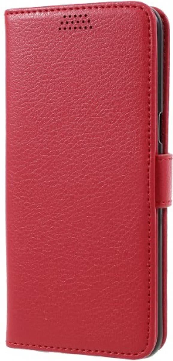 Samsung Galaxy S8 Litchi portemonnee hoesje - rood