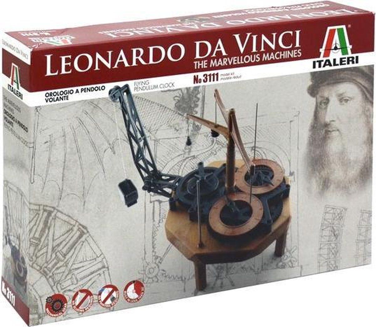 Italeri 3111 - \"IT L.DaVinci\" Flying Pendulum Klok - Metaal - 2022