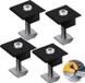 4 pièces 30mm bride centrale, alliage d'aluminium, bride centrale en T pour montage de module solaire, adapté aux panneaux avec cadre