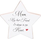 Stervormige Plaque - 16x16cm - Mama