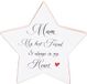 Stervormige Plaque - 16x16cm - Mama