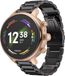 Strap-it Fossil Gen 6 - 42mm stalen band - zwart - 8720626967212