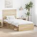 Maison Exclusive - Lit sommier Sonoma, 100 x 200 cm, en bois de pin massif