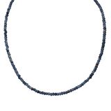 Glanzstücke München Ketting blauw 925 zilver chalcedoon 45 cm