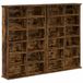 vidaXL Boekenkast Gerookt eiken 60 x 17 x 92 cm
