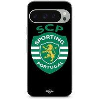 Maniacase Google Pixel 9 Pro Hoesje SCP SPORTING PORTUGAL ZWART ACHTERGROND