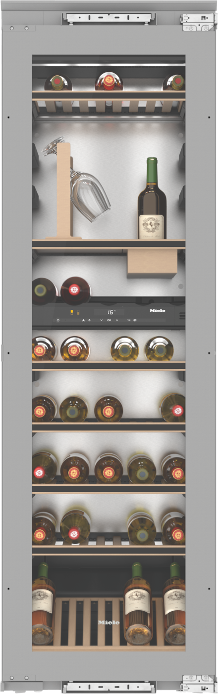 Miele KWT6722IS1 - Wijnkoeler - Ingebouwd - 82 flessen - Grijs