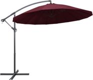 vidaXL Zweefparasol met aluminium paal 3 m bordeauxrood
