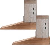 Item International Deurstopper beachhouse - 2 stuks - Hout - Lichtbruin