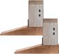 Item International Deurstopper beachhouse - 2 stuks - Hout - Lichtbruin