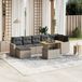Maison Exclusive - Ensemble de meubles de jardin 8 pièces avec canapé et coussins, gris, en polyrotin