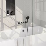 Brauer Brauer Gunmetal Edition inbouw badkraan met ronde handdouche gunmetal
