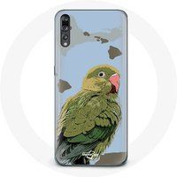 Maniacase Hoesje voor Samsung Galaxy P20 Pro Parkieten Vogels groen
