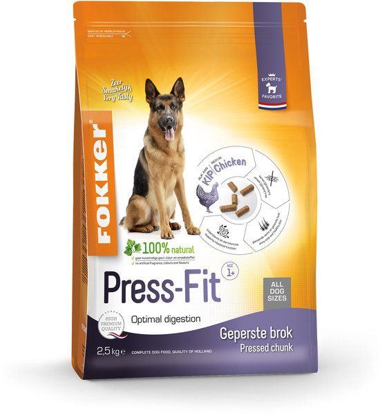 Fokke, R. Press-Fit hondenvoer 13 kg