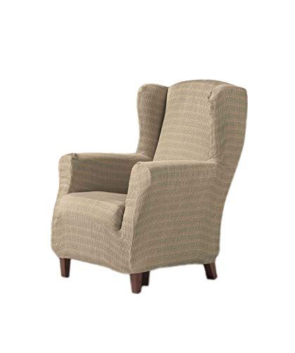 Zebra Textil Vega - Oorfauteuil Hoes - 1-Zits - Ivoor