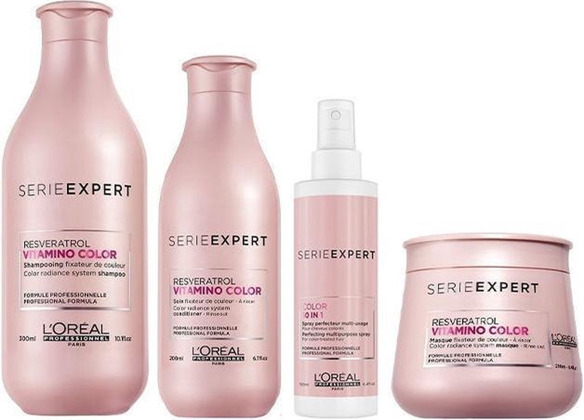 L'Oréal Serie Expert Vitamino Color gekleurd haar pakket