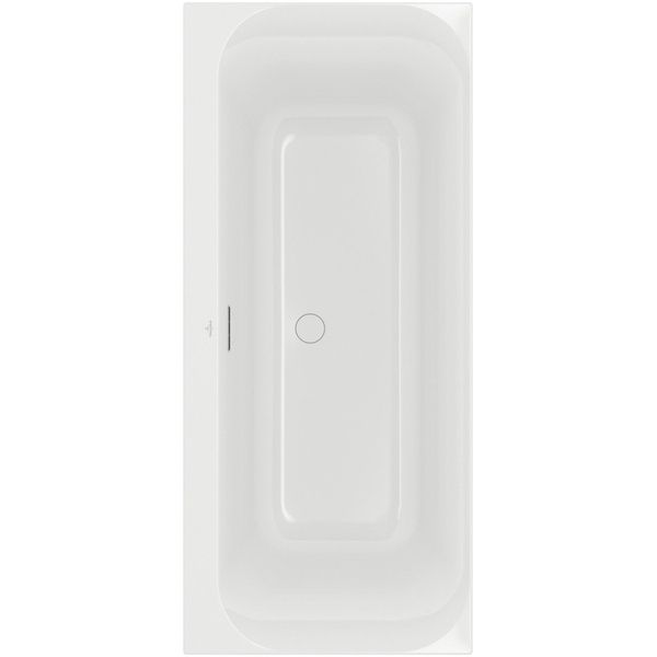 Villeroy & Boch Loop Duobad - 180x80cm - Rechthoek - Acryl - Wit Alpin Glans