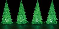 Lemax Crystal Lighted Tree, 3 Color Changeable, Small 4 pc