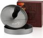 Hamburgerpers en vleesvormer in aluminium - voor BBQ en grill - 1 stuk - grijs - 11,8 cm