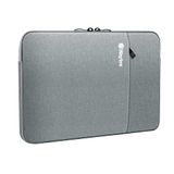 WAYTEX 71006 Housse pour Ordinateur et Tablette 13 à 14 Pouces Imperméable Protection Anti Chocs et intérieur Velours Gris Clair