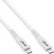 InLine 35902W USB4 Gen 3x2 USB-kabel Wit 2 m