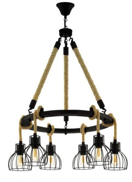 EGLO Rampside Plafondlamp - Zwart - E27 - 109cm - Staal