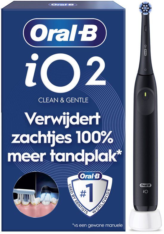Oral-B iO 2 Elektrische Tandenborstel - Night Black - 1 stuk