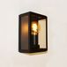 Merkloos Artdelight Rowin Buitenlamp wand h: 25cm IP44 zwart+glas