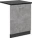 Vicco R-Line Façade de lave-vaisselle – 60 cm, WB Marbre Béton