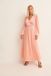 NA-KD Balloon Sleeve Structured Maxi Dress Dames Jurk - Maat 36
