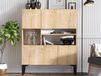 Commode HAWA 4 portes chêne saphire