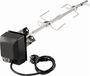 BBQ-Toro Ensemble de brochettes en acier inoxydable, adapté pour barbecue à gaz Weber Spirit, avec 2 x broches à viande, moteur, support moteur et rallonge, rôtissoire, broche de grill, grill à cochon de lait