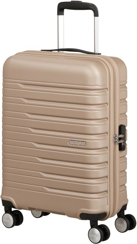 American Tourister Flashline Spinner 55cm Handbagage Ivory Gold