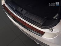 RVS Avisa RVS Achterbumperprotector 'Deluxe' passend voor Jaguar F-Pace 2016- Zwart/Rood-Zwart Carbon