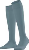 FALKE Cotton Touch kniekousen dames blauw - maat 39-42