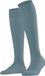 FALKE Cotton Touch kniekousen dames blauw - maat 39-42