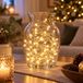 Merkloos Lichtsnoer - 80 LED lampjes - warm wit - 600 cm - transparant snoer - IP44 - kerstverlichting