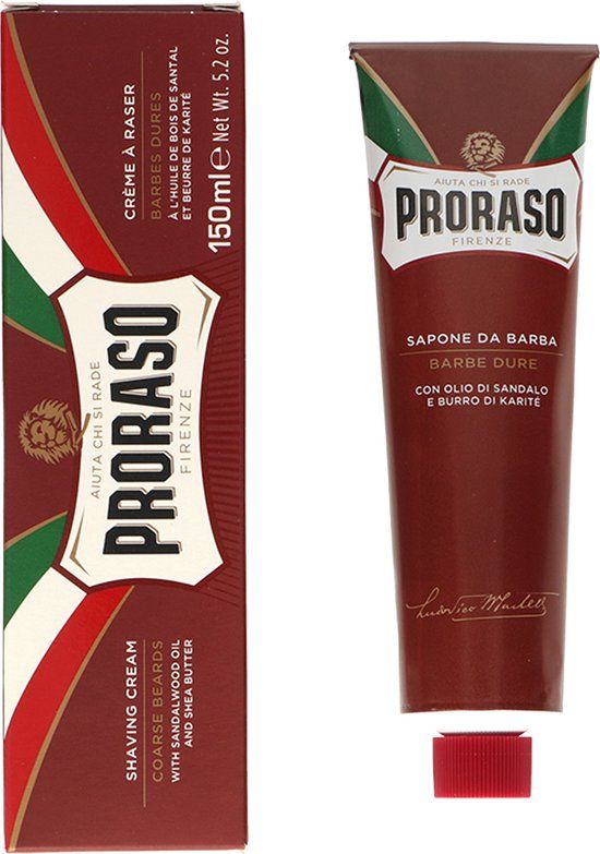 Proraso Scheerzeep - Stevige Baard - 150 ml - Mannen