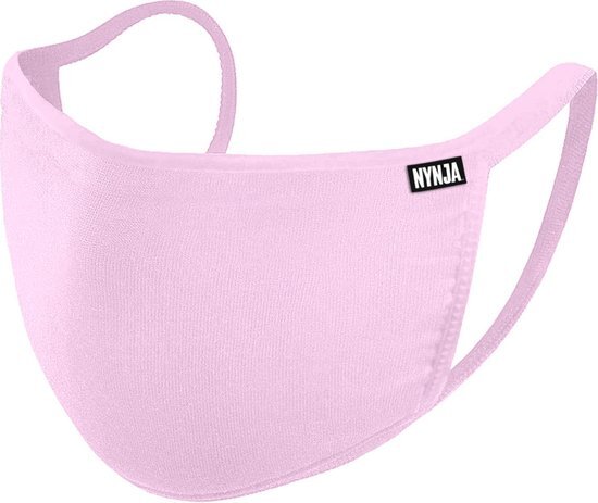 NYNJA Comfort Face Mask Roze - Medium - Herbruikbaar &amp; wasbaar