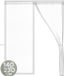 O'DADDY® Rideau de porte Deluxe FIBER - Rideau anti-mouches magnétique - Blanc - 140x230 cm