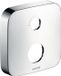 Hansgrohe AXOR Rosace d'extension softsquare 2 trous avec régulateur de débit flèche acier inoxydable Optic, 14974800