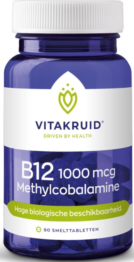 Vitakruid B12 1000mcg Methylcobalamine Smelttabletten