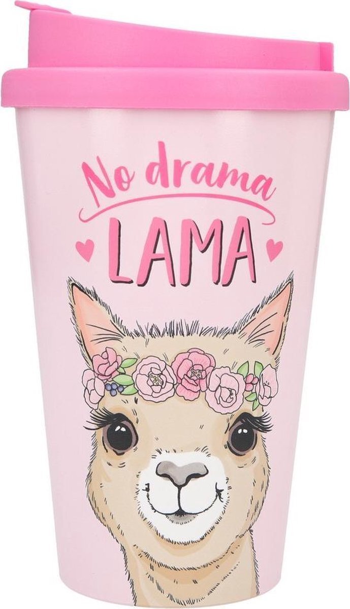 Depesche Drinkbeker To-Go No Drama Lama Multicolor